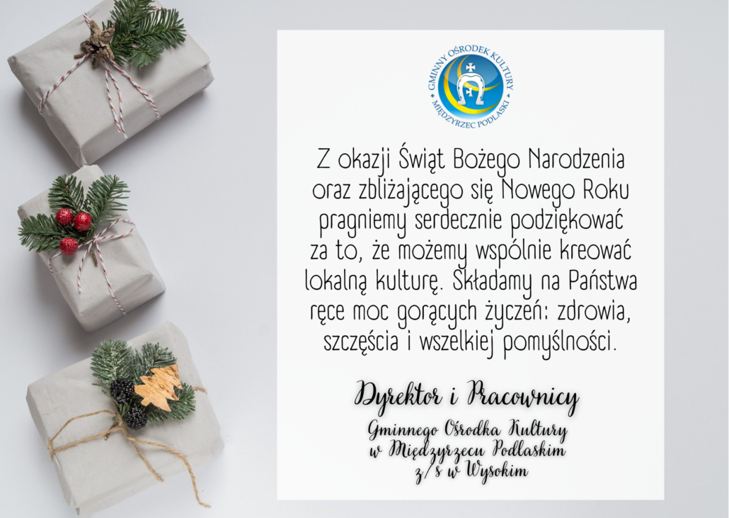 Życzenia z okazji Świąt Bożego Narodzenia