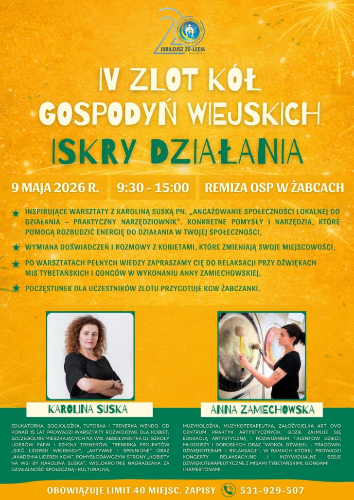 Plakat zapraszający na wydarzenie.